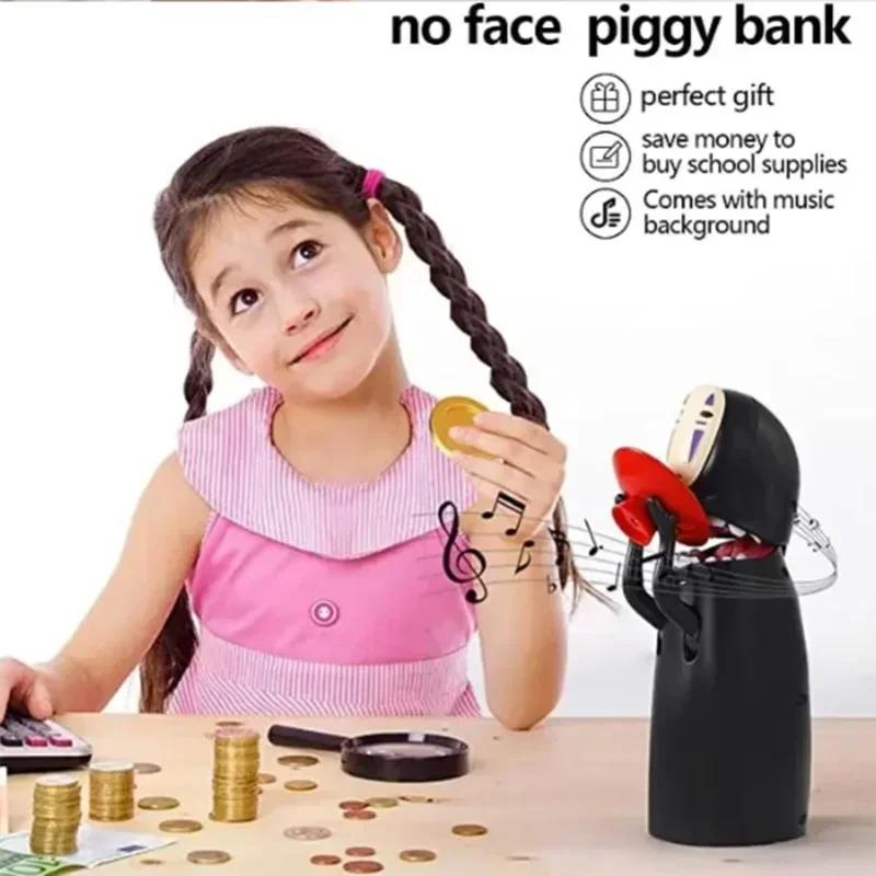 Креативная копилка в виде аниме-фигурки, украшение, копилка в виде Безликого, «Унесенные призраками», электрическая коллекционная модель, декор, милый подарок