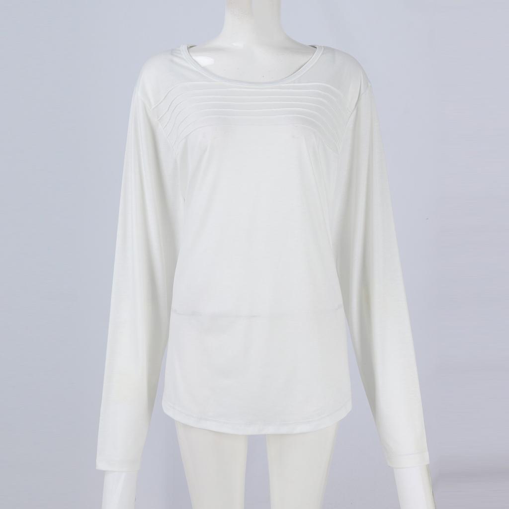 Women's Carnival Mask Print Short Sleeve Loose Round Neck Pleated Top