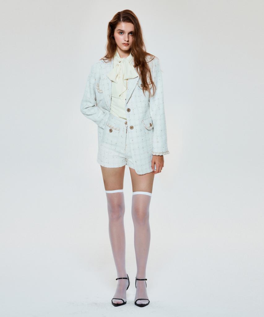 Untage Untage Boucle Tweed Blazer[White(Woman)]_Uto-Fb41