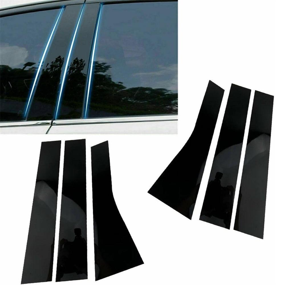 6Pcs Car Door Trim Cover Kit Pillar Posts For Jeep Cherokee 2014 2015 2016 2017