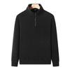 Jacket Men's Large Size Stand-up Collar Half Zipper Pullover Sweater Fattened and Enlarged Autumn and Winter Middle-aged Dad