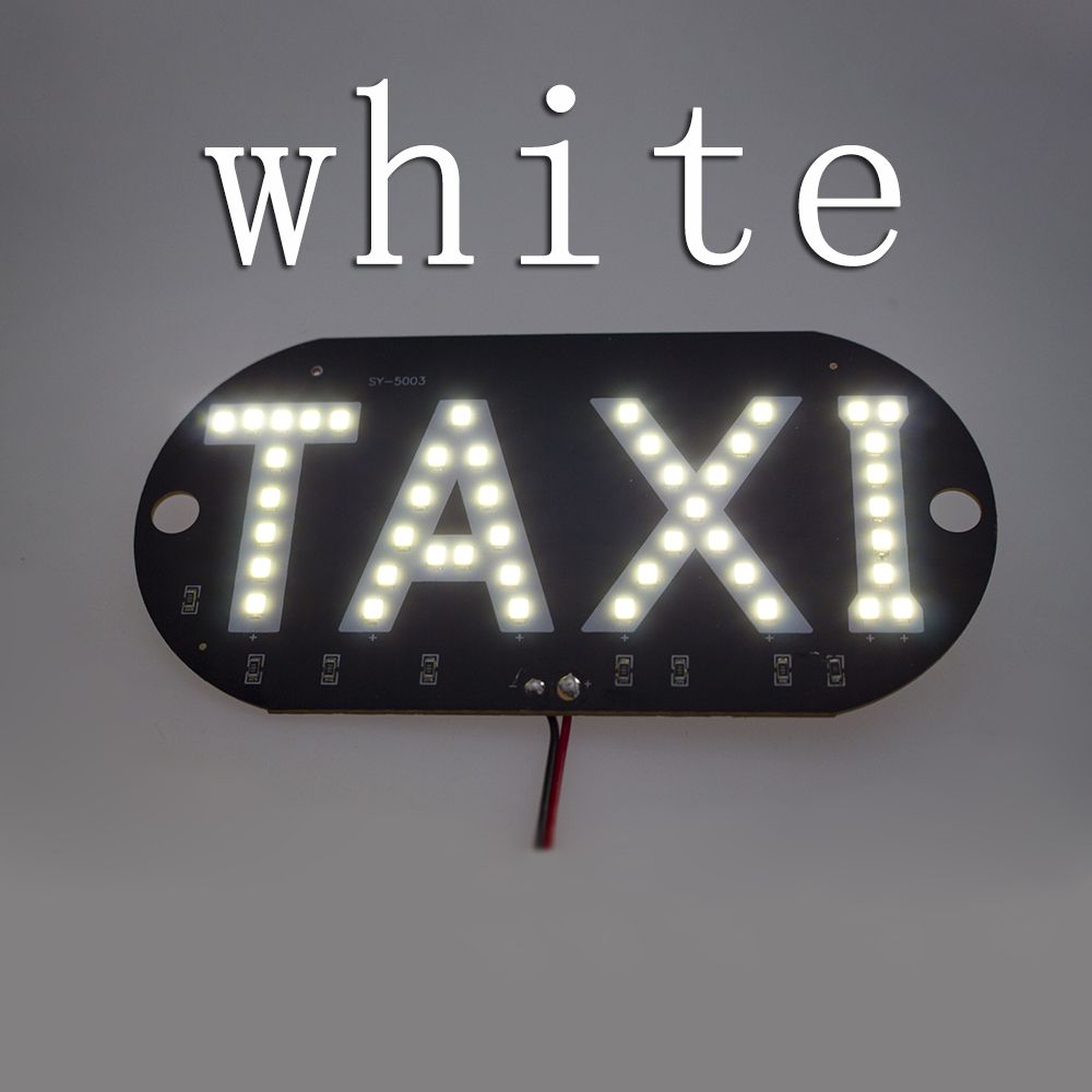 Colorful 12V Car Lamp Windscreen Cab Indicator Led Sign Bulbs Instrument Lights Taxi Light