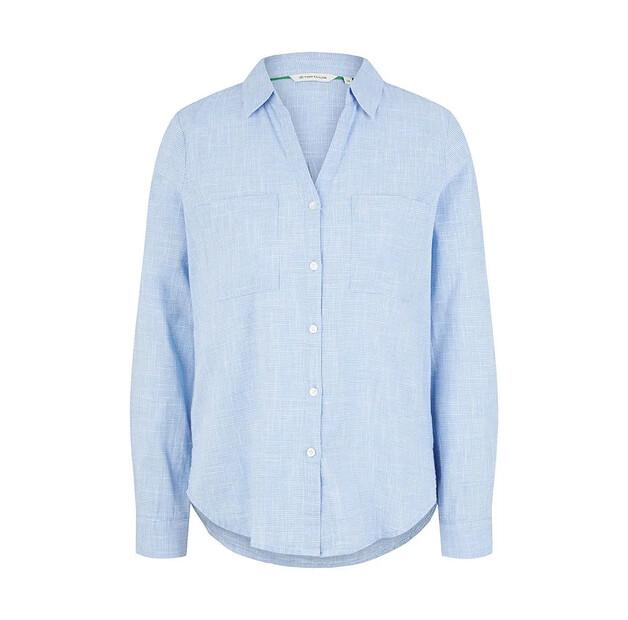 Tom Tailor With Slub Structure 1035247 Blouse