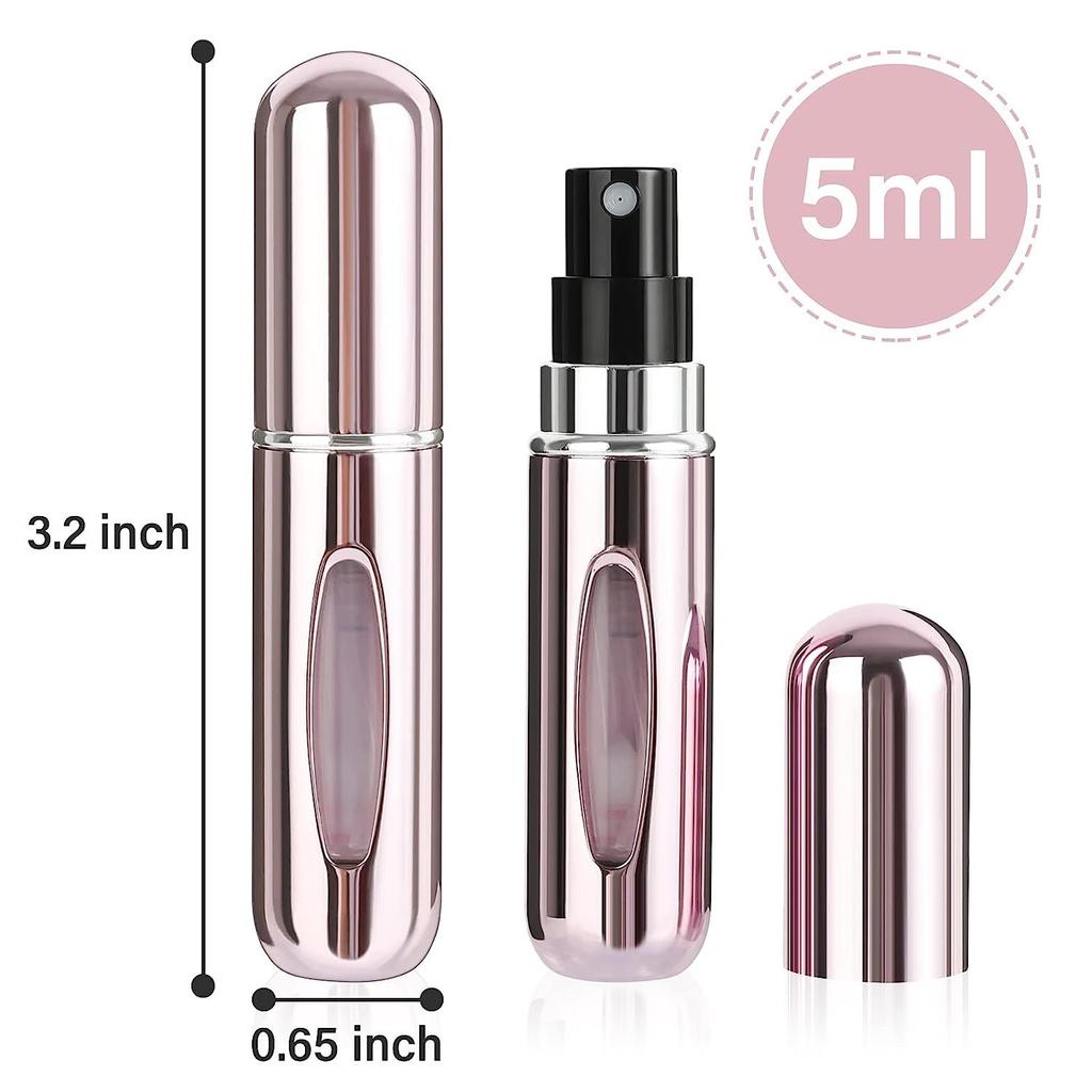 Портативные мини-распылители для духов Saiveina объемом 5 мл, многоразовый парфюмерный спрей