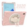 Silicone Protective Case For Samsung Galaxy Tab A T290 A7 10.4 T500 T505 Cover Holder Hand Strap 360 Degree Rotation Tablet Case