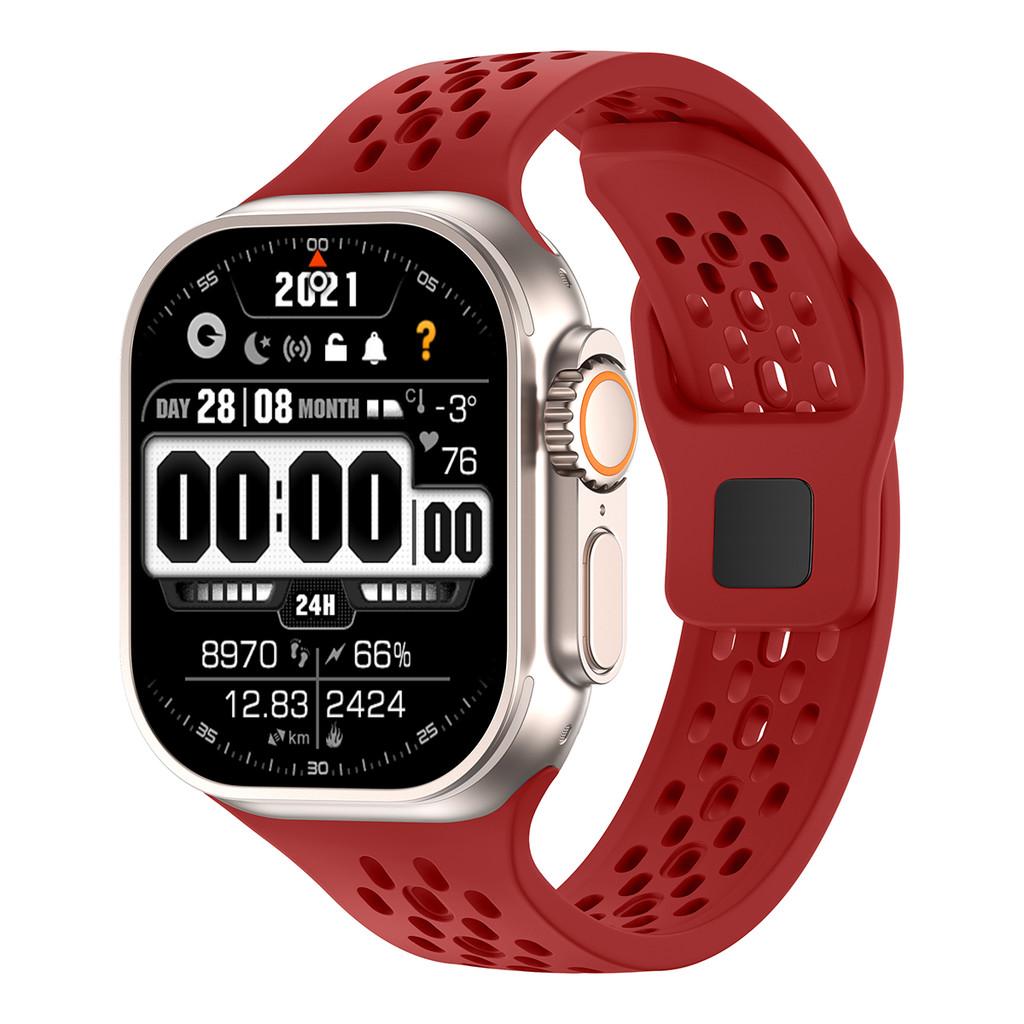 Силиконовый ремешок с теплоотводом для Apple Watch 46 мм 45 мм 41 мм 44 мм 49 мм 40 мм 42 мм Iwatch Серии 11 10 9 8 7 6 SE 3 Ultra 3