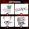 Xiaomi Exhaust Clamp 40-83mm 2.5"-5.0" Stainless Steel Heavy-Duty Lap Joint Band Coupler for Muffler Catalytic Pipe Repair Auto Parts
