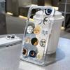 Забавный чехол с лунным лицом для iPhone 17 16 15 11 12 14 13 Pro Max Mini X XS XR 7 8 Plus SE4 16E Ударопрочный прозрачный чехол