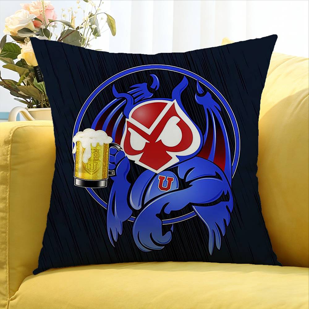 CChile University Logo Various Sizes Square Pillow Case For Car Home Bedchamber Decor
