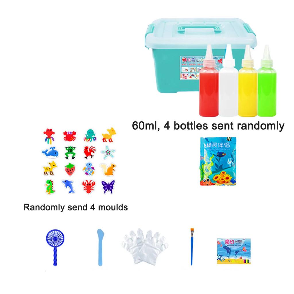 DIY Fairy Magic Water Elf Ocean Mold Companion For Kids 3D Handmade Kits Aqua Fairy Gel Toy Set Handicraft Educational Toys Gift