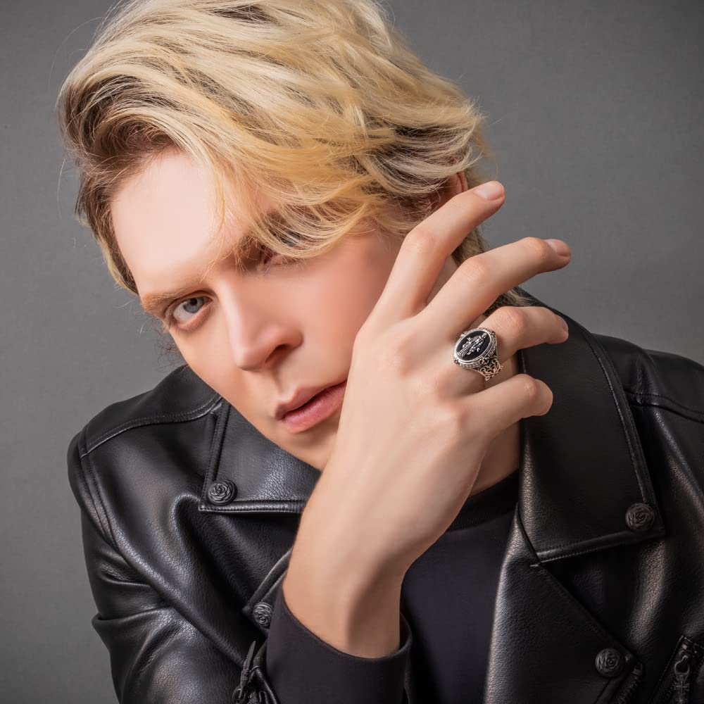 Artemis Classic Черная Дева Мария Свободный размер Серебряные аксессуары для мужчин и Бренд Серебро 925 Стерлинговое серебро Кольцо, (ac-acr0220), Женщины, Ювелирные изделия, Кольцо,