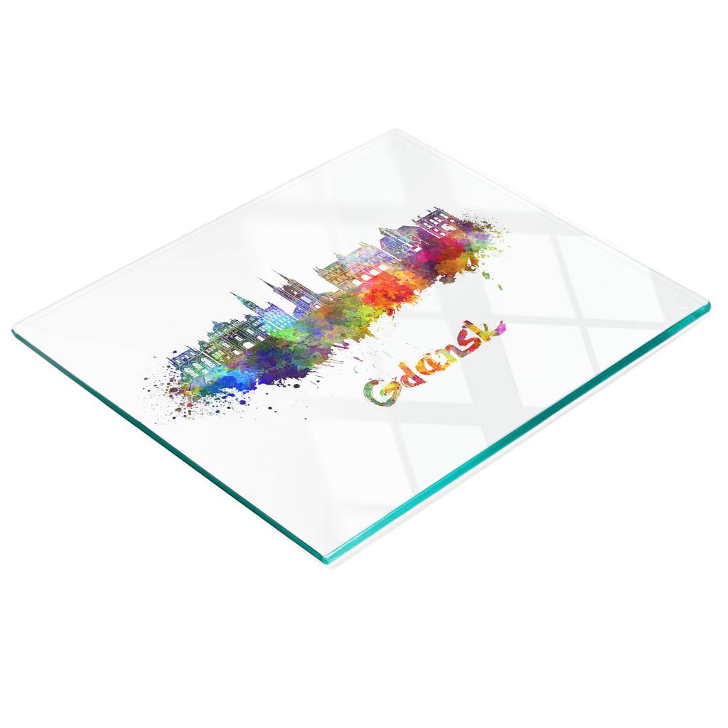 Multifunctional Kitchen Decorative Board Tempered Glass Gdańsk 60x52 cm