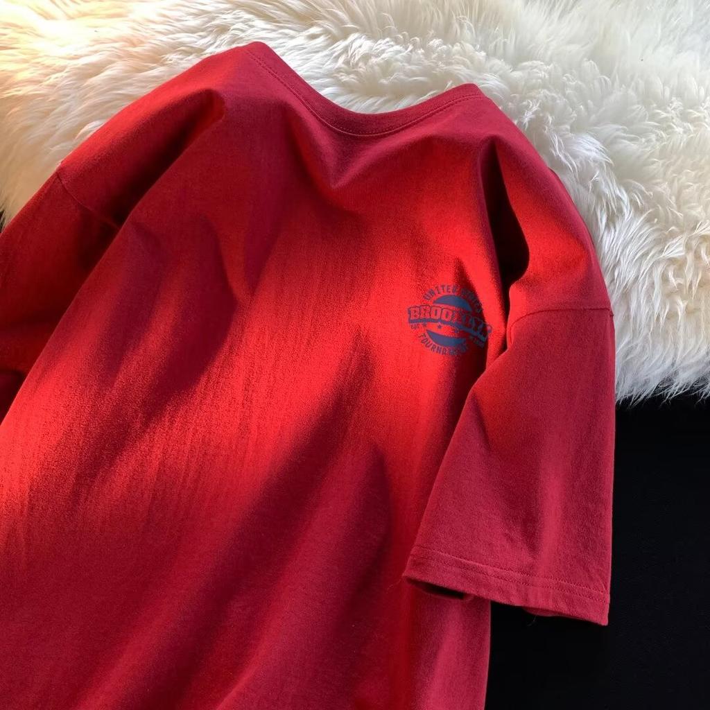 Мужская модная футболка с круглым вырезом и короткими рукавами с принтом для лета, свободный повседневный топ