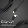 Механическая клавиатура спиральный кабель, порт USB Type-C, спиральный кабель-авиатор для игровых и настольных компьютеров