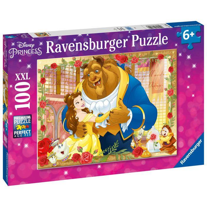 Puzzle La Belle et la Bete - Ravensburger - 100 pieces - Pour enfant
