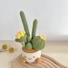 Artificial Crochet Potted Flowers, Hand Knitted Flowers for Office