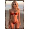 Винтажный металлический постер в стиле пин-ап - Горячий сексуальный подросток, женщины, арт-постер, Идеальный декор для стен для мужчин, баров, ванной комнаты, офиса, пабов