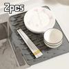 2pcs Heat-insulating Slope Dish Drying Mat Anti-slip Rectangular Pot Pad Shock-absorbing Thickened Kitchen Utensil Pad