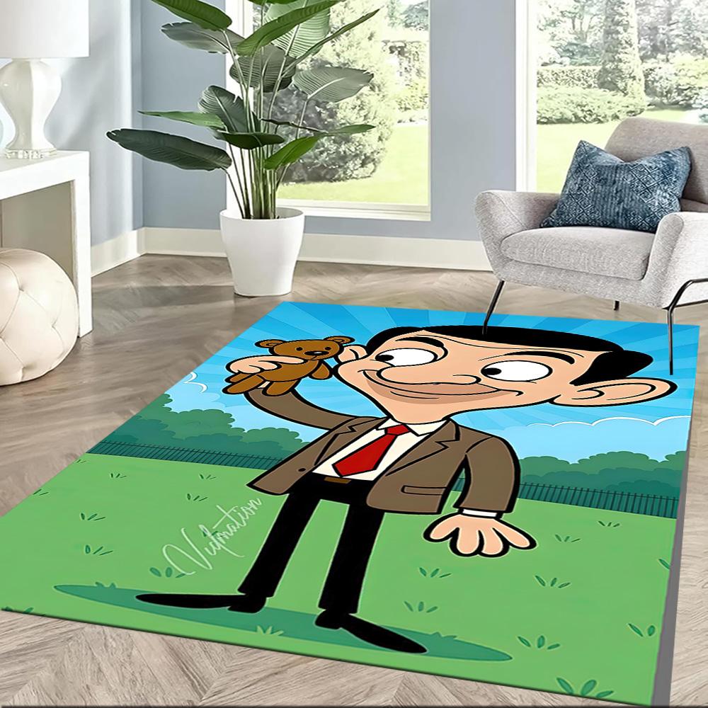 Mr. Bean1 Square rugs are a great choice for living rooms, bedrooms, home décor, and as gifts.