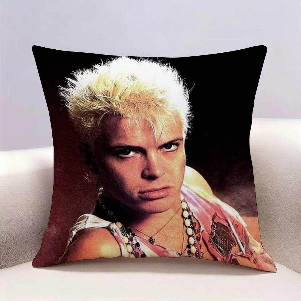 Singer BBilly Idol Doublesided print Pillow Case for Sofa Living Room Home office Decor Protective Cover