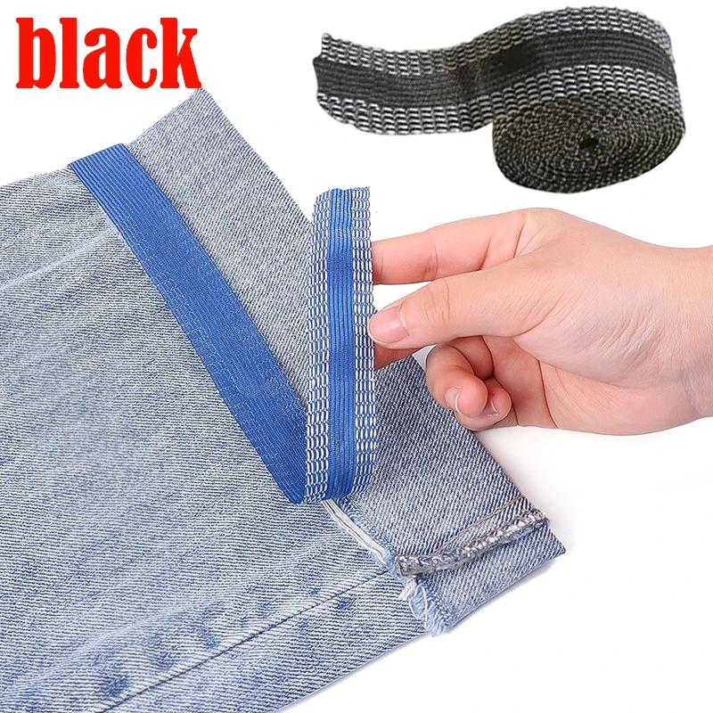 1/5M самоклеящаяся лента для брюк, заплатки, укоротить края брюк, швейные инструменты, термоклеевая лента для подгибки ткани своими руками