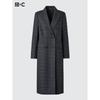 Uniqlo Япония Двубортное длинное пальто