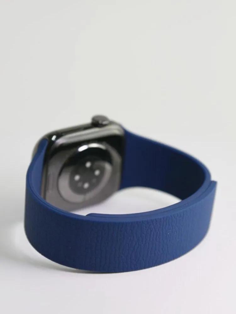 Silicone Magnetic Strap Without Buckle, Suitable For Apple Watch Series 1-9, SE/10, 42-44-45-46-49mm