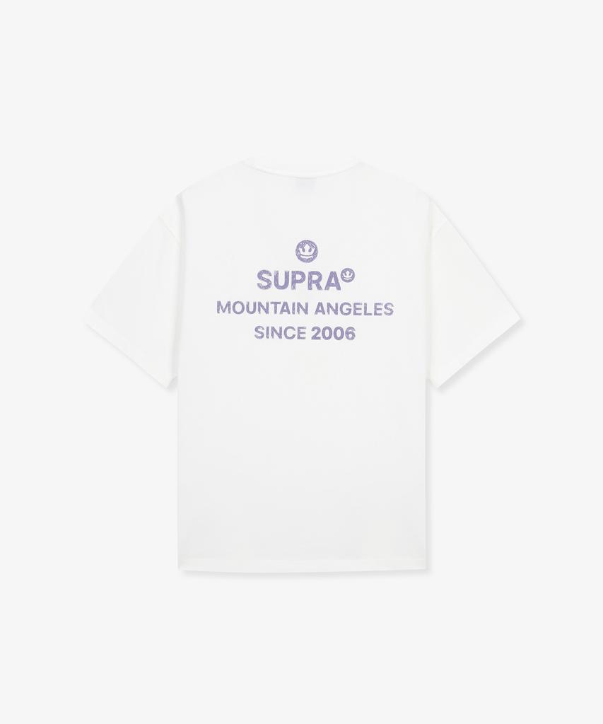Футболка с коротким рукавом SUPRA с надписью на спине (белый)