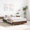 VidaXL Bed Frames Without Mattress Brown Oak 140x190 Cm, Bedroom Furniture, Bed Base, Double Bed, Bed, Bed Frame, Bed 861063