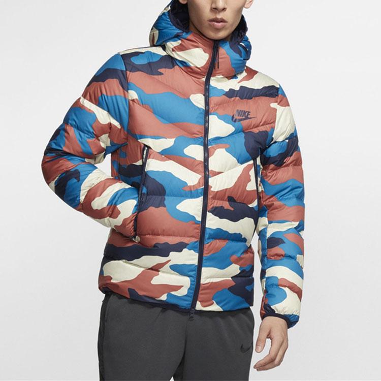Nike Camouflage Casual Sports Print Down Jacket Men Outerwear BV4764-744