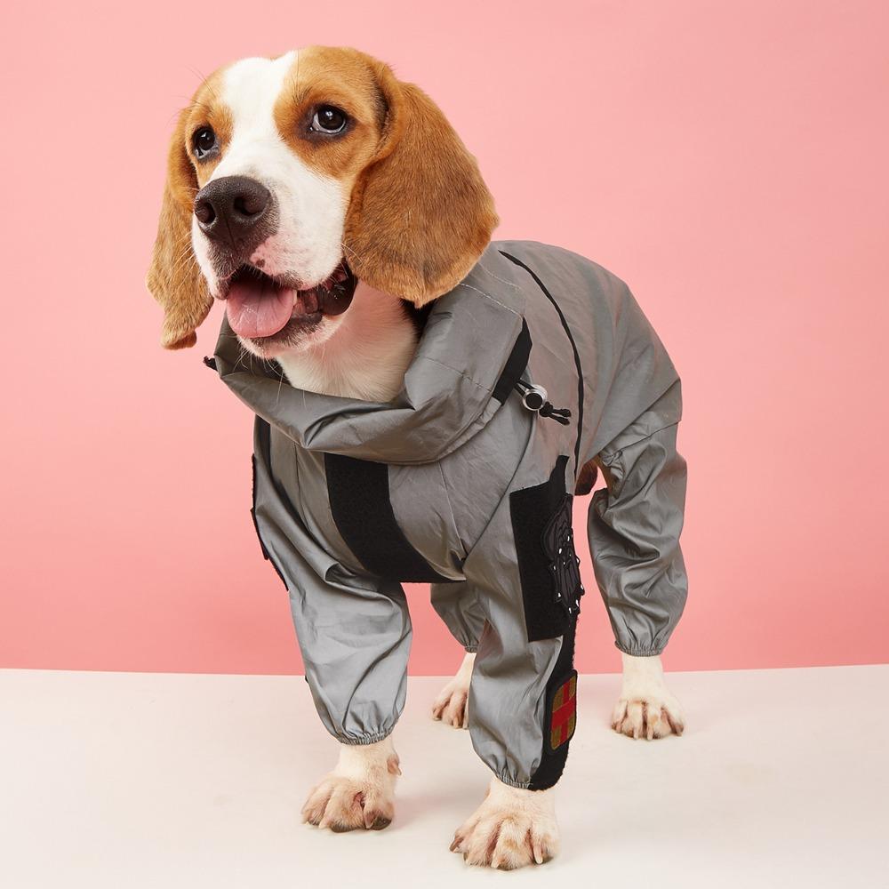 Reflective Pet Jacket Waterproof Dog Jumpsuit Dog Clothes Large Dog Raincoat Medium Large Dog