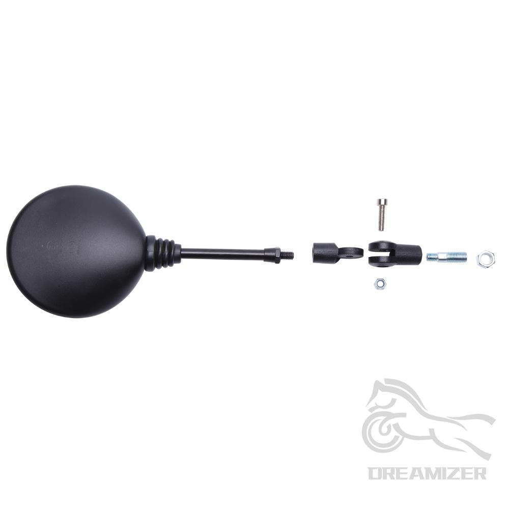 10 мм 360 градусов мотоциклетное черное универсальное боковое зеркало заднего вида 10 мм складное круглое зеркало заднего вида против падения