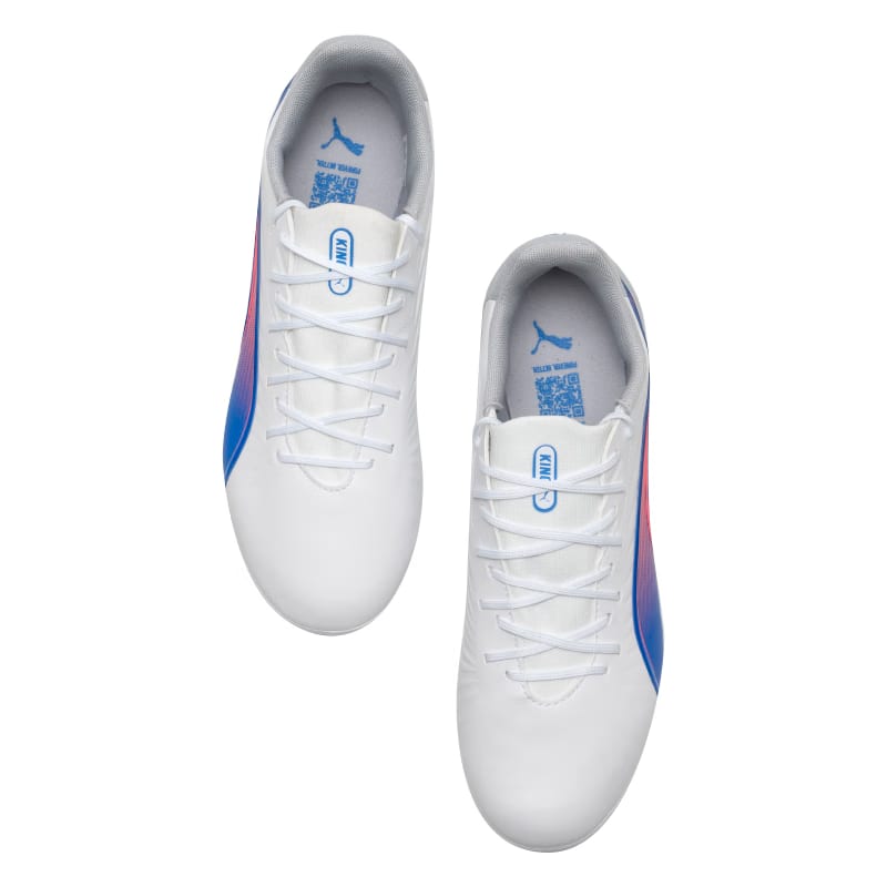 Puma KING MATCH MG Футбольные бутсы для искусственного покрытия Multi Ground Мужские Бело-синие 107878-02