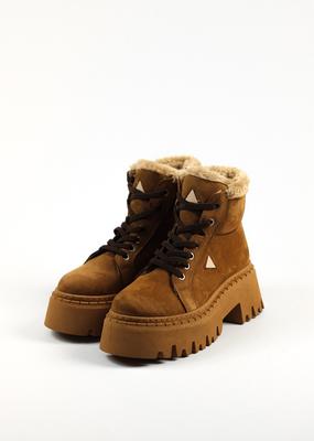 Ботинки зимние 226035 36 Рыжий нубук