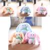 Cute Plush Bunny Keychain Adorable Soft Stuffed Animal For Backpacks And Bags