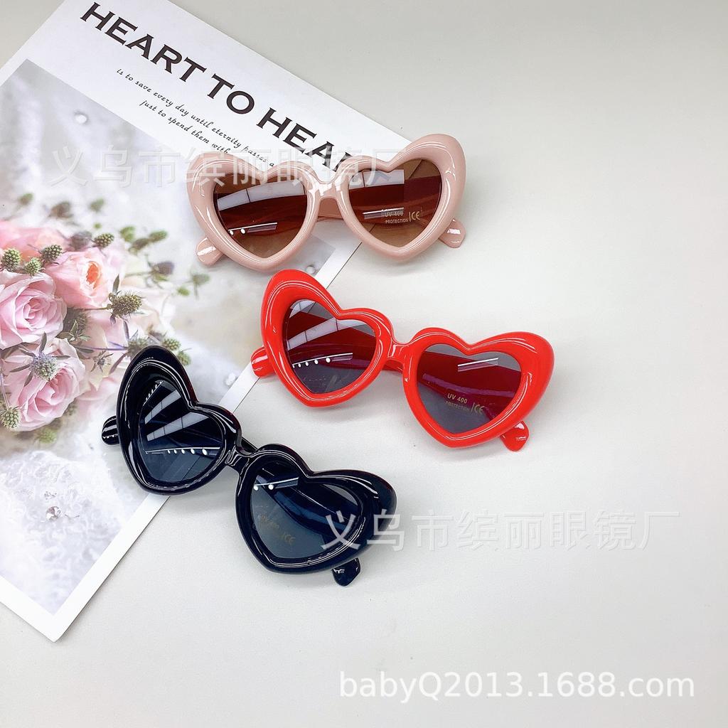 Модные детские солнцезащитные очки, милые солнцезащитные очки Love Baby, солнцезащитные очки для мальчиков и девочек, солнцезащитные очки с защитой от ультрафиолета