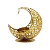 Moon Shaped Holder, Creative Crescents Tealight Holder Candlestick, Metal Moon Art Crafts Table Ornaments