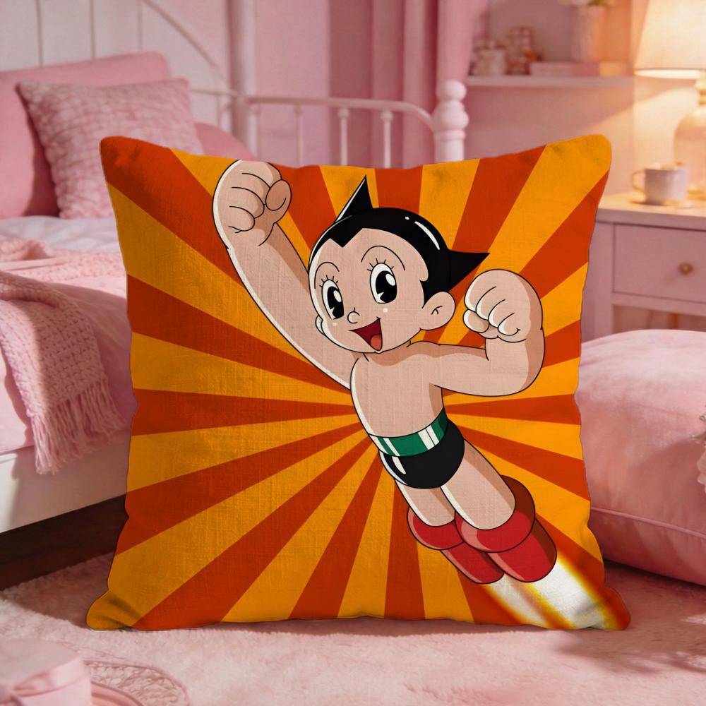 Astro BBoys Cute Cartoon Cushion Cover Premium Comfort Reversible Pillow Cove Two In One Design For Any Room Car Interior