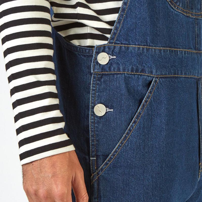 Мужские джинсовые брюки-комбинезоны, джинсовые комбинезоны в полный рост, джинсовые комбинезоны в стиле хип-хоп для мужчин