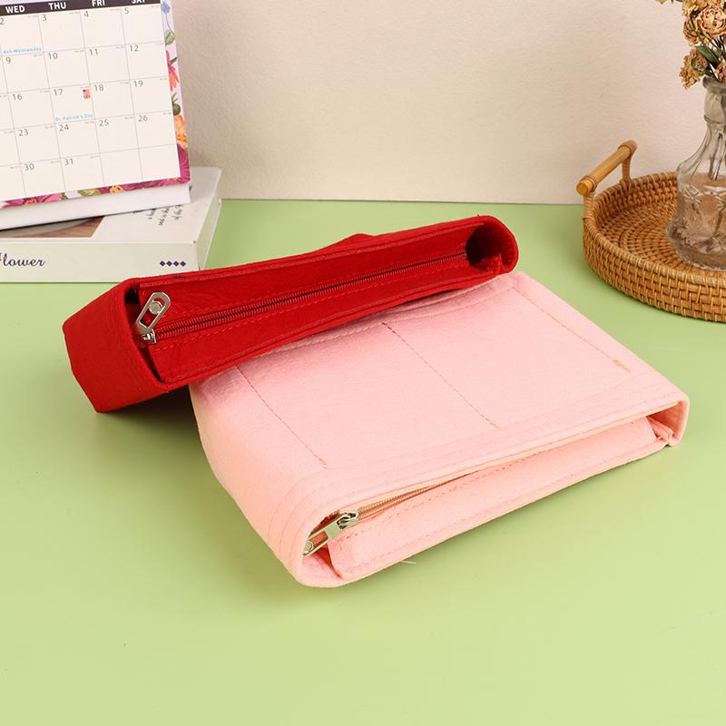 Войлочная вставная сумка подходит для косметичек, сумка-вкладыш для дамской сумочки, войлочная тканевая косметичка, переносная вставная сумка-органайзер для путешествий