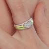 Pastel Rainbow Heart Ring CR1801