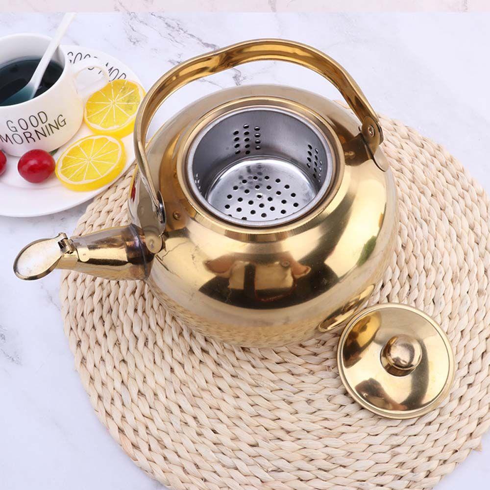 Boil Stainless Steel Stovetop With Strainer Coffee Water Filters Tea Pot Tea Kettle Infuser Kettle
