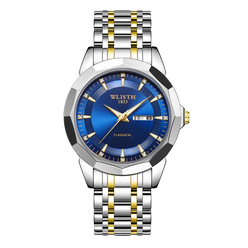 Top Brand Men's Watch Waterproof Luminous Double Calendar Business Quartz Wrist Watch