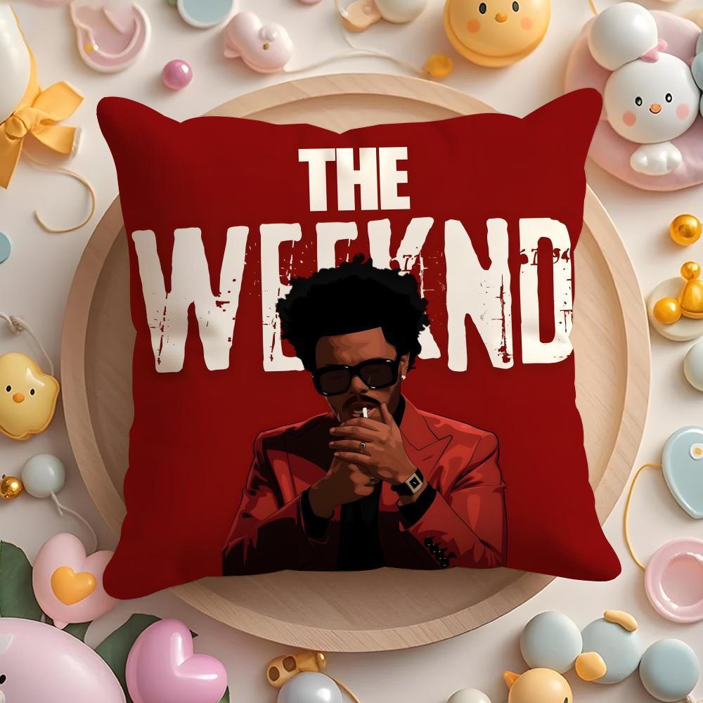 Чехол на подушку с изображением певца The W-Weeknd для дома и автомобиля, многоцелевой чехол на подушку - Двусторонний, Мягкий и прочный для повседневного использования