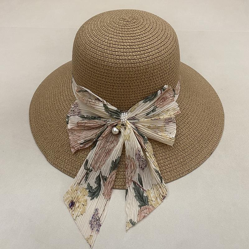 Соломенная шляпа Женская Летняя шляпа для отпуска Пляжная шляпа Солнечная шляпа Солнечная шляпа