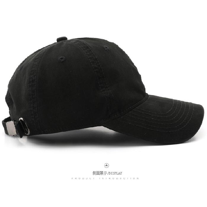 Women's letter embroidered washed baseball cap, outdoor men's sports and travel sun hat
