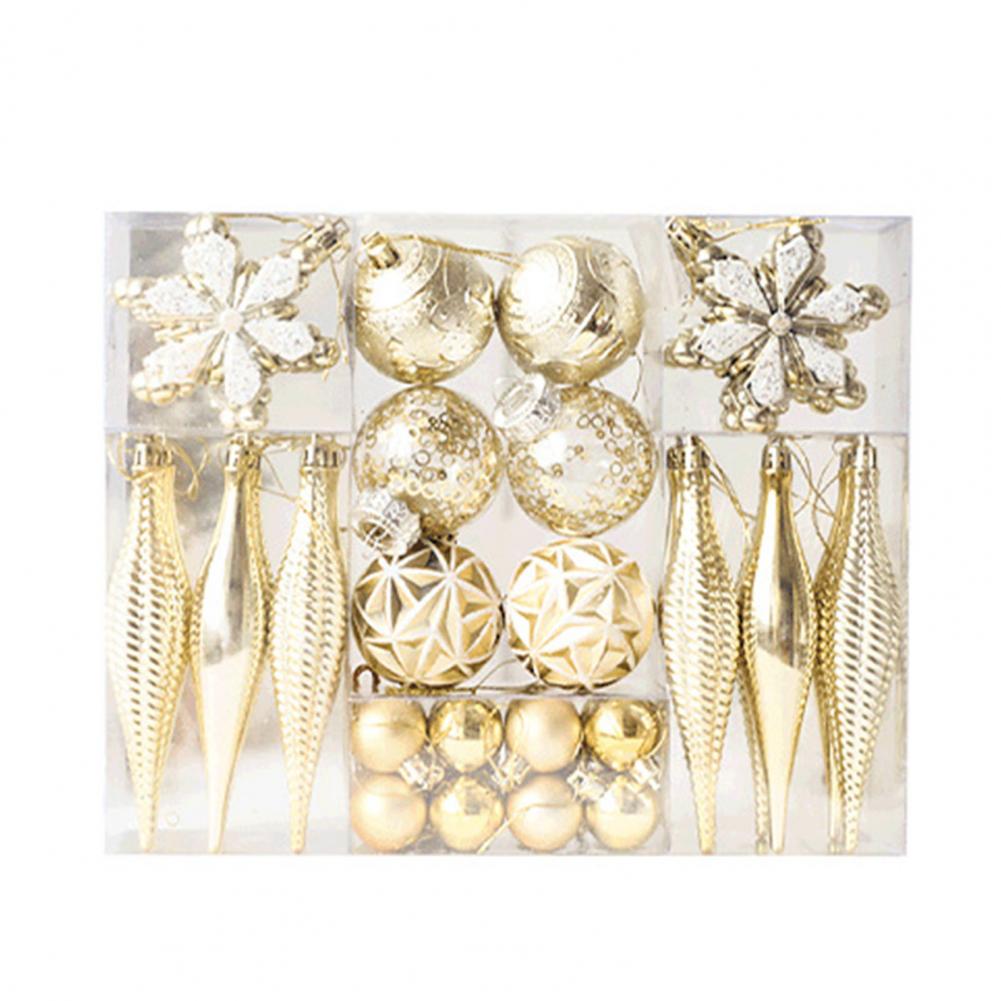 Restaurant Holiday Decor Festive Shatterproof Christmas Ornaments for Tree Decorations 40 Pcs Colored Hanging Balls for Parties