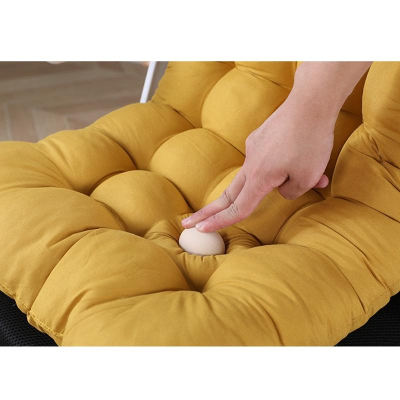 Solid Color Stitching All-in-one Chair Cushion PP Cotton Student Dormitory Backrest Lumbar Protect Waist Mat All-season Thick Office Chair Buttock Pad