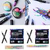 Двусторонний маркер с жидкой акриловой краской Металлический маркер для открыток Журналинга Рисования на Бумаге Камне Скале Дереве Стекле