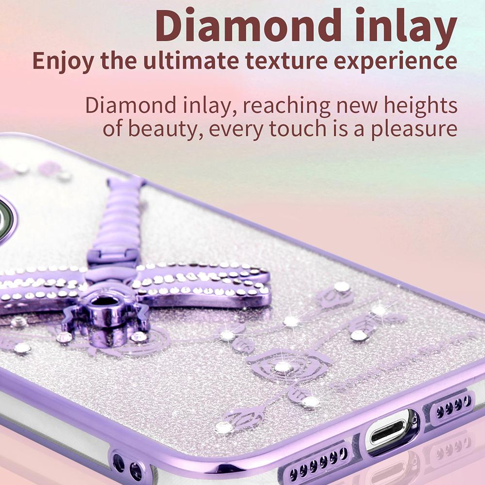 For Xiaomi Redmi K80 Ultra 5G Case Dragonfly Kickstand TPU Flowers Glitter Phone Cover